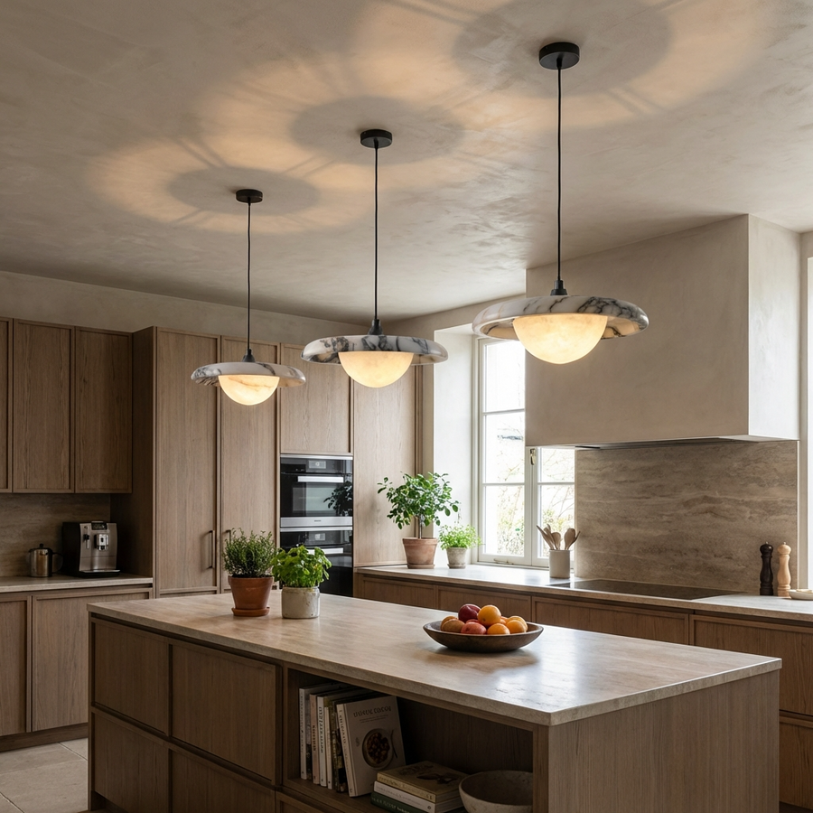 Natural Marble Pendant Light-Lighting > Chandeliers & Pendant Lights-casanuva-casanuva
