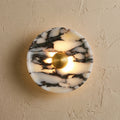 Natural Marble Round Wall Light Fixture-Lighting > Wall Lights-casanuva-casanuva
