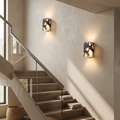 Natural Marble Square Wall Light Fixture-Lighting > Wall Lights-casanuva-casanuva
