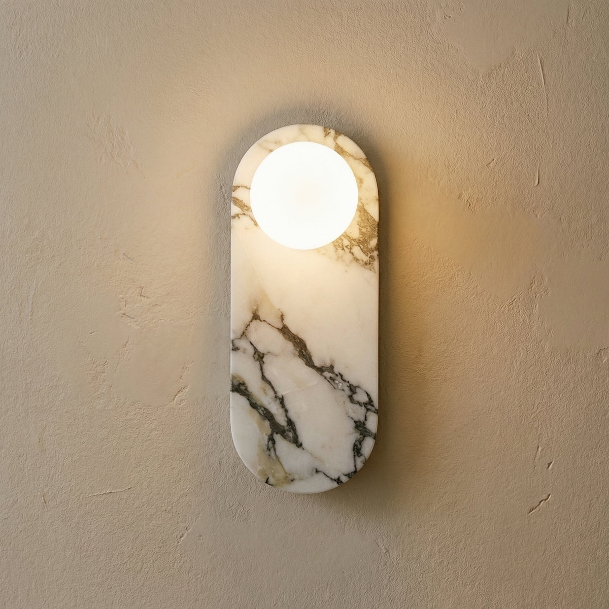 Natural Marble Wall Light Panel-Lighting > Wall Lights-casanuva-casanuva