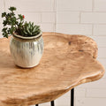 Natural Wood Side Table Compact Versatile Design Warm Country Style-Furniture > Side Tables-casanuva-casanuva