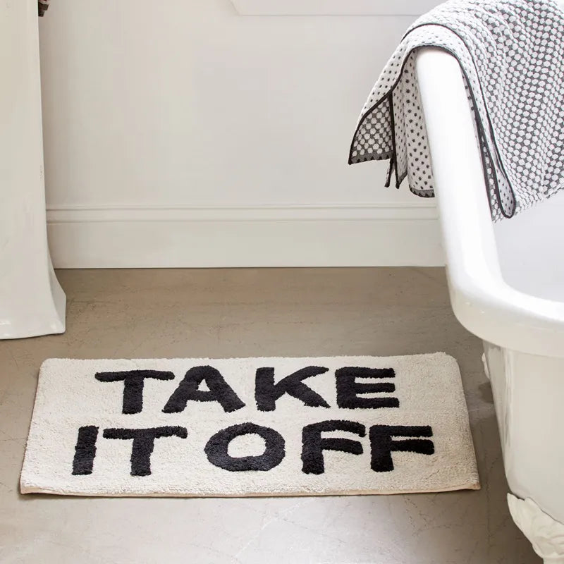 Non-Slip Mat with TakeItOff Letter Print-Rugs & Mats > Door Mats-casanuva-casanuva