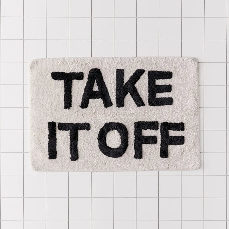 Non-Slip Mat with TakeItOff Letter Print-Rugs & Mats > Door Mats-casanuva-casanuva