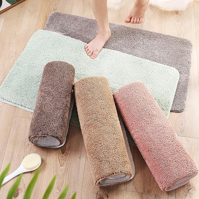 Non-Slip Plush Bathroom Mat Soft and Absorbent-Bedding & Bath > Bath Mats-casanuva-casanuva