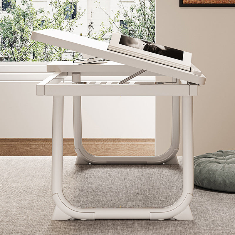 Nordic Carbon Steel MDF Rectangular Desk Foldable Angle Adjustable with 2-Tray Saucer-Furniture > Desks-casanuva-casanuva