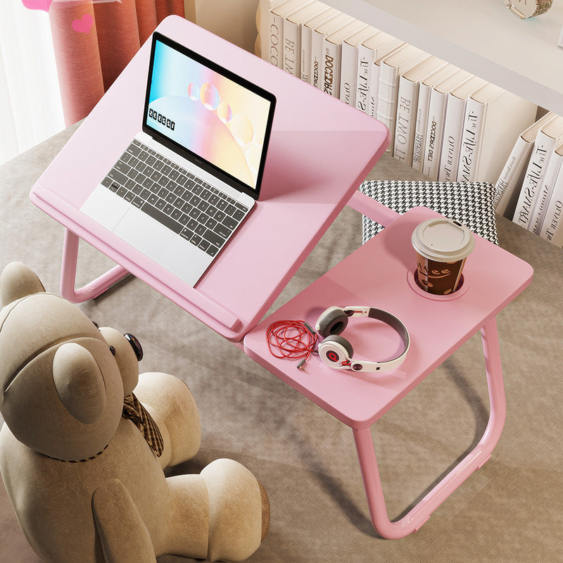 Nordic Carbon Steel MDF Rectangular Desk Foldable Angle Adjustable with 2-Tray Saucer-Furniture > Desks-casanuva-casanuva
