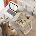 Nordic Carbon Steel MDF Rectangular Desk Foldable Angle Adjustable with 2-Tray Saucer-Furniture > Desks-casanuva-casanuva