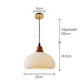 Nordic Ceramic White Pendant Light for Dining Room-Lighting > Pendant Lights-casanuva-casanuva