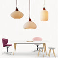 Nordic Ceramic White Pendant Light for Dining Room-Lighting > Pendant Lights-casanuva-casanuva