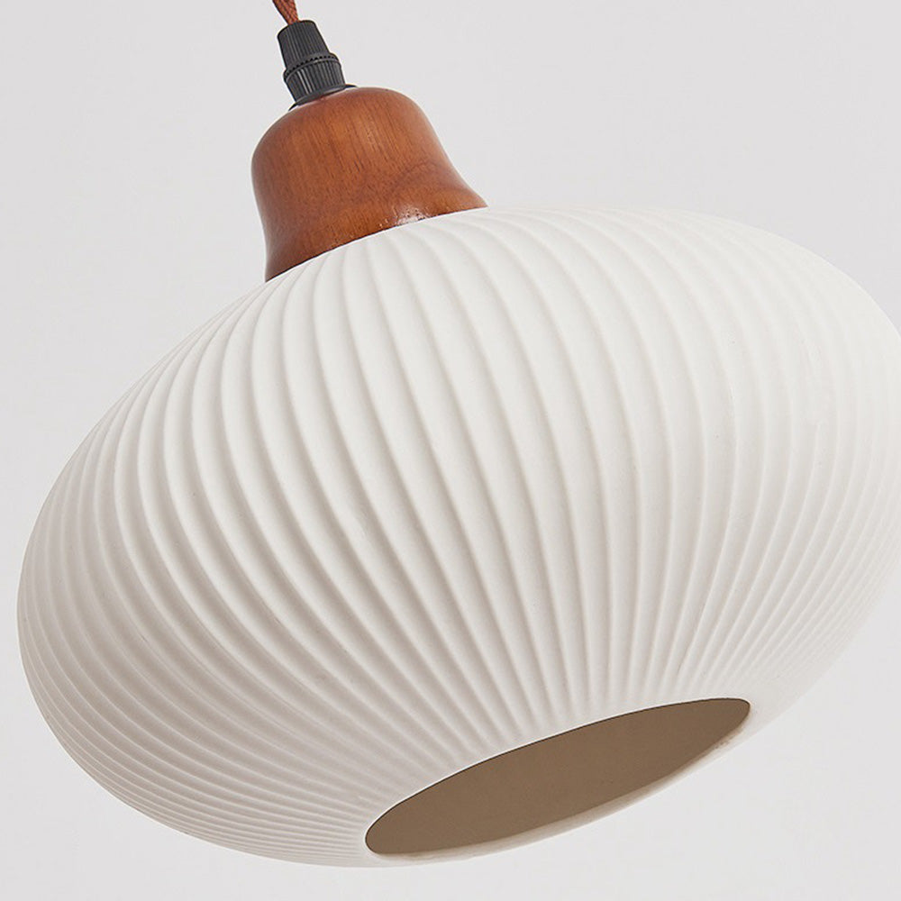 Nordic Ceramic White Pendant Light for Dining Room-Lighting > Pendant Lights-casanuva-casanuva
