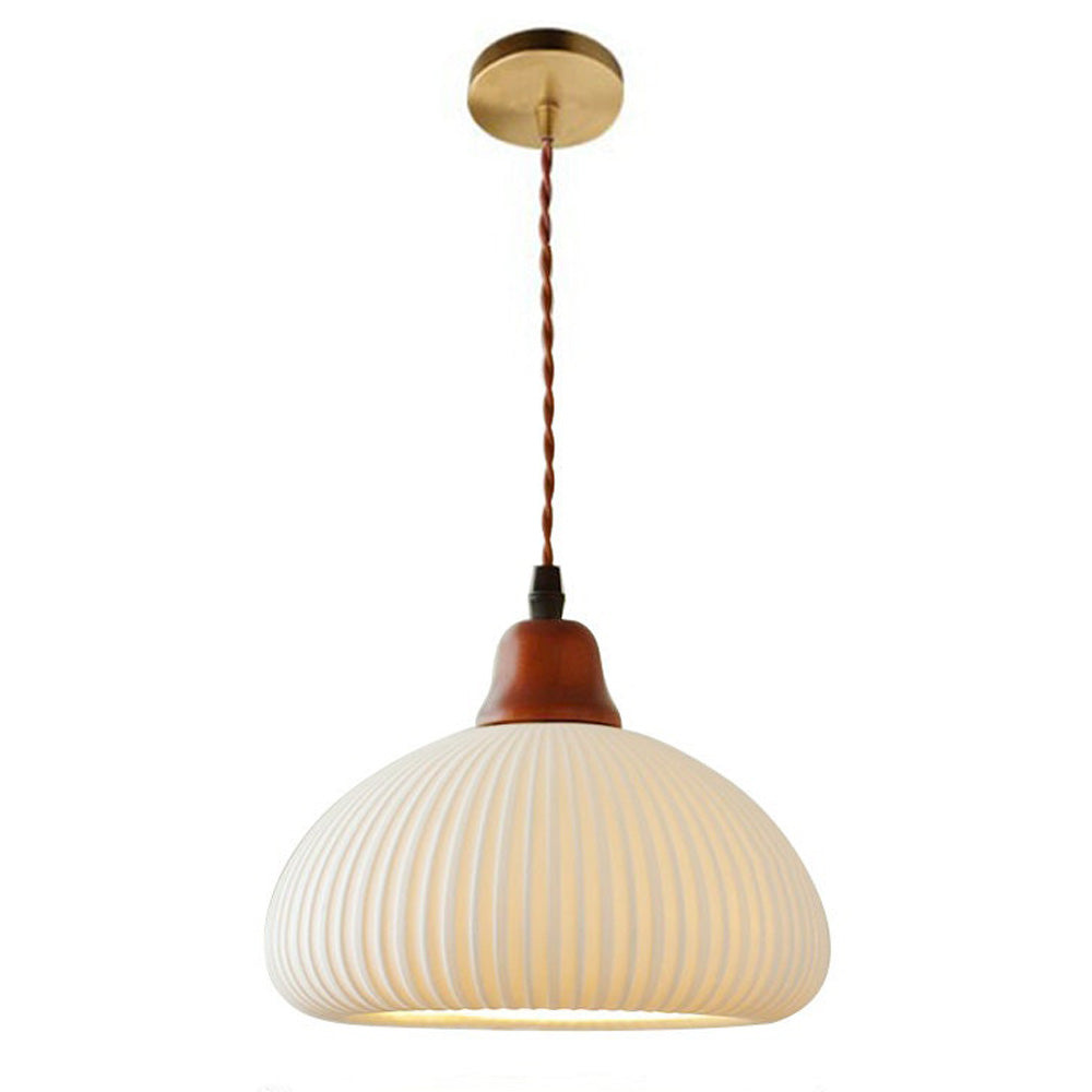 Nordic Ceramic White Pendant Light for Dining Room-Lighting > Pendant Lights-casanuva-casanuva