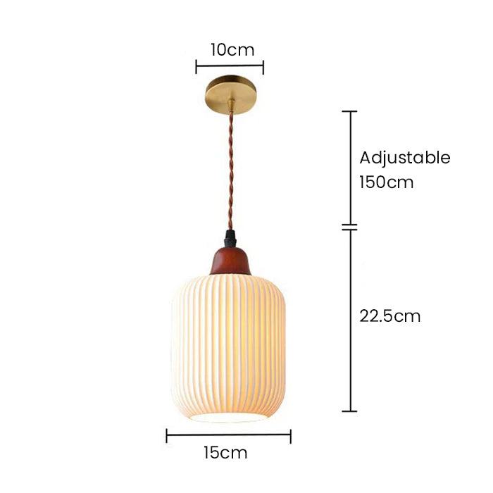 Nordic Ceramic White Pendant Light for Dining Room-Lighting > Pendant Lights-casanuva-casanuva