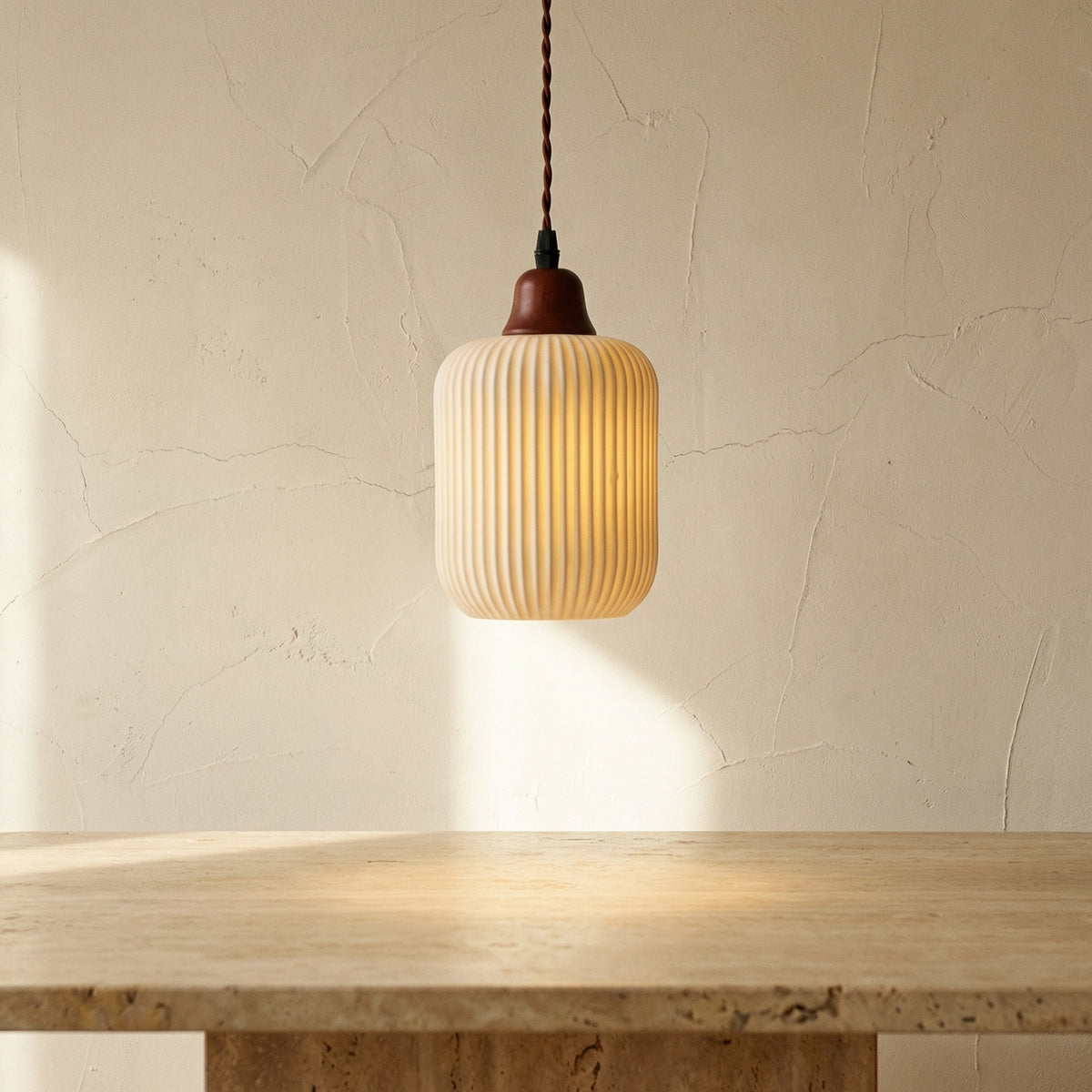Nordic Ceramic White Pendant Light for Dining Room-Lighting > Pendant Lights-casanuva-casanuva