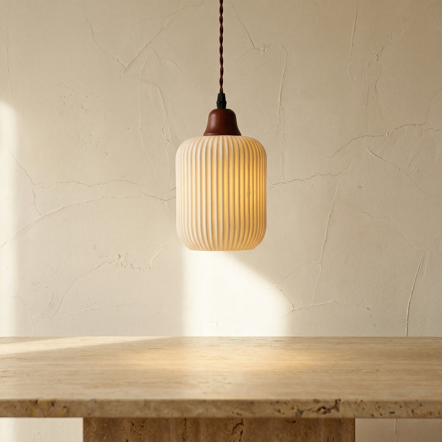 Nordic Ceramic White Pendant Light for Dining Room-Lighting > Pendant Lights-casanuva-casanuva