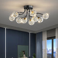 Nordic Creative Ceiling Light Fixture-Lighting > Ceiling Lights-casanuva-Black-D70*H30CM-9 bulbs-Neutral light-casanuva