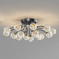 Nordic Creative Ceiling Light Fixture-Lighting > Ceiling Lights-casanuva-Black-D90*H30CM-15 bulbs-Neutral light-casanuva
