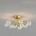 Nordic Creative Ceiling Light Fixture-Lighting > Ceiling Lights-casanuva-Gold-D70*H30CM-9 bulbs-Neutral light-casanuva