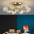 Nordic Creative Ceiling Light Fixture-Lighting > Ceiling Lights-casanuva-Gold-D80*H30CM-12 bulbs-Neutral light-casanuva
