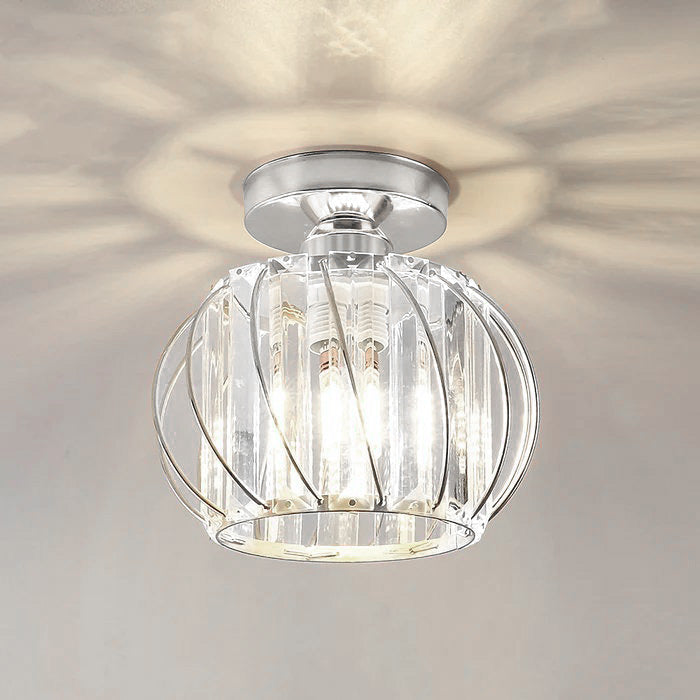 Nordic Glass Ceiling Light for Hallway-Lighting > Ceiling Lights-casanuva-Silver-D16*H16cm-1 Piece-casanuva