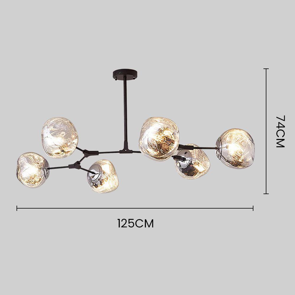 Nordic Long Glass Island Lamp for Living Room-Lighting > Pendant Lights-casanuva-casanuva