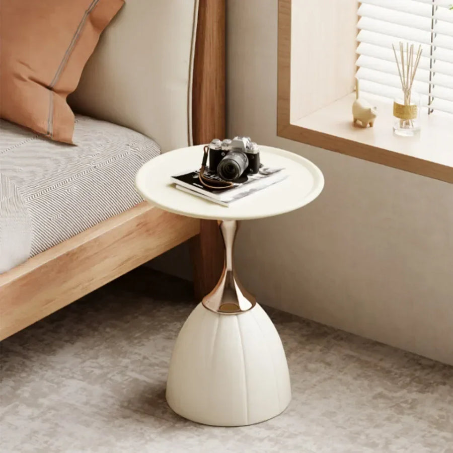 Nordic Lotus Side Table Scandinavian Design Minimalist Wood-Furniture > Side Tables-casanuva-casanuva