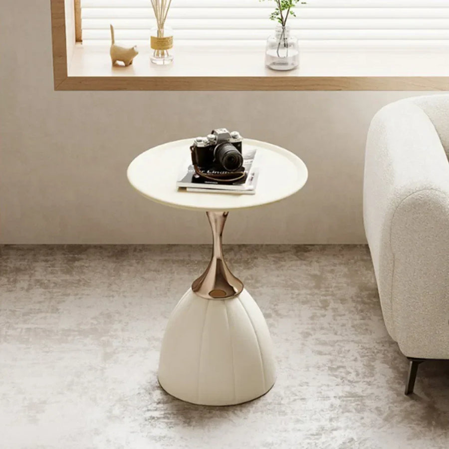 Nordic Lotus Side Table Scandinavian Design Minimalist Wood-Furniture > Side Tables-casanuva-casanuva