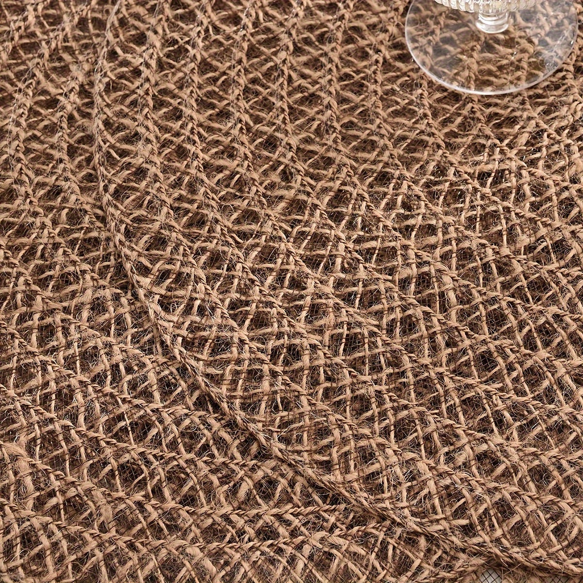 Nordic Round Woven Placemats Set of 4 Boho Table Mats for Dining and Events-Kitchen & Dining > Placemats-casanuva-casanuva