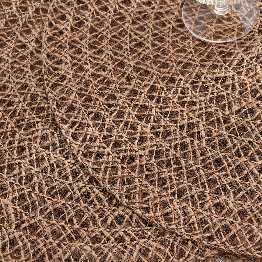Nordic Round Woven Placemats Set of 4 Boho Table Mats for Dining and Events-Kitchen & Dining > Placemats-casanuva-casanuva