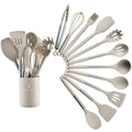 Nordic Silicone Kitchen Utensil Set 13 Pieces Latte Color-Kitchen & Dining > Cooking Utensils-casanuva-casanuva