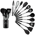 Nordic Silicone Kitchen Utensil Set 13 Pieces Latte Color-Kitchen & Dining > Cooking Utensils-casanuva-casanuva