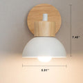 Nordic Wood and Metal Wall Sconce Lamp-Lighting > Wall Lights-casanuva-casanuva