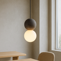 Obsidian Stone Pendant Light Minimalist Design-Lighting > Pendant Lights-casanuva-casanuva