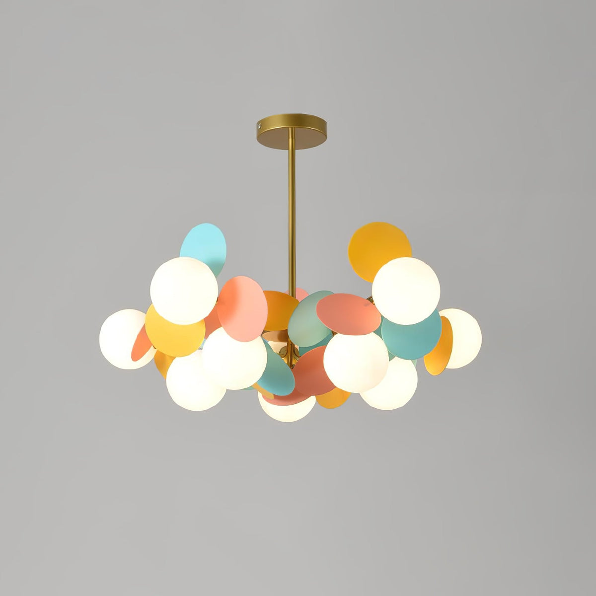 Off White Tree Chandelier Light Fixture-Lighting > Chandeliers & Pendant Lights-casanuva-10 heads 60cmx30cm-Gold & Colorful-casanuva