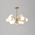 Off White Tree Chandelier Light Fixture-Lighting > Chandeliers & Pendant Lights-casanuva-10 heads 60cmx30cm-Gold & White-casanuva