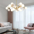Off White Tree Chandelier Light Fixture-Lighting > Chandeliers & Pendant Lights-casanuva-casanuva