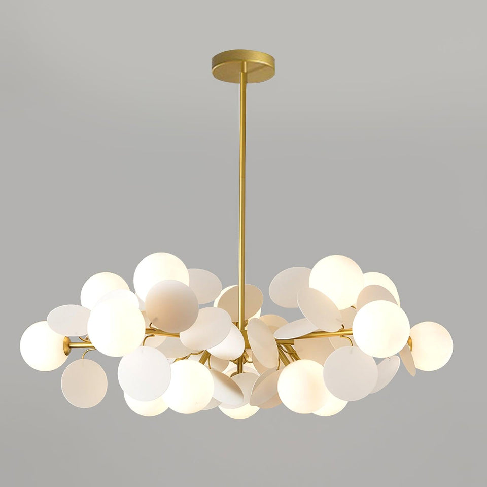 Off White Tree Chandelier Light Fixture-Lighting > Chandeliers & Pendant Lights-casanuva-casanuva