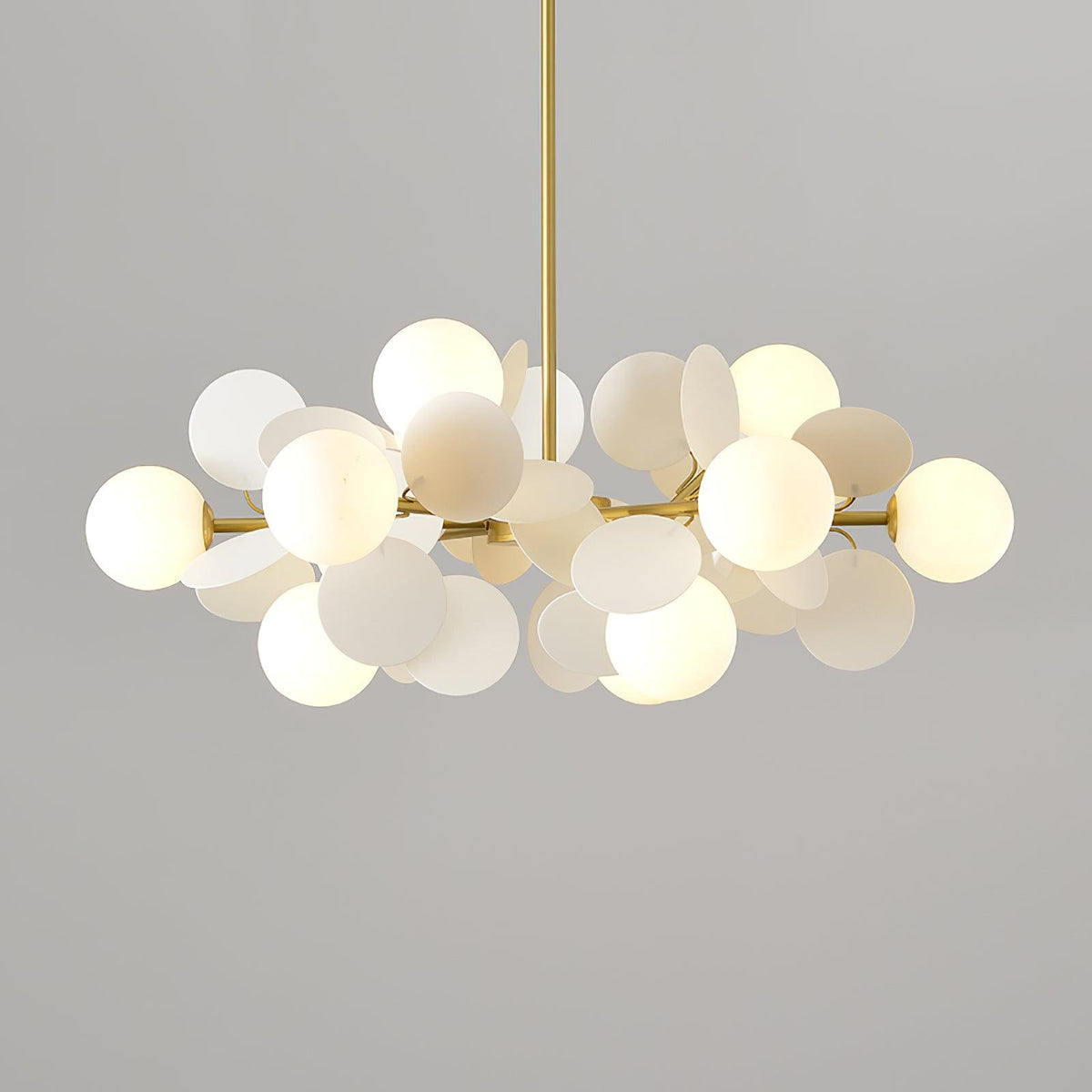 Off White Tree Chandelier Light Fixture-Lighting > Chandeliers & Pendant Lights-casanuva-casanuva
