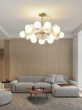 Off White Tree Chandelier Light Fixture-Lighting > Chandeliers & Pendant Lights-casanuva-casanuva