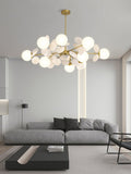 Off White Tree Chandelier Light Fixture-Lighting > Chandeliers & Pendant Lights-casanuva-casanuva
