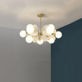 Off White Tree Chandelier Light Fixture-Lighting > Chandeliers & Pendant Lights-casanuva-casanuva