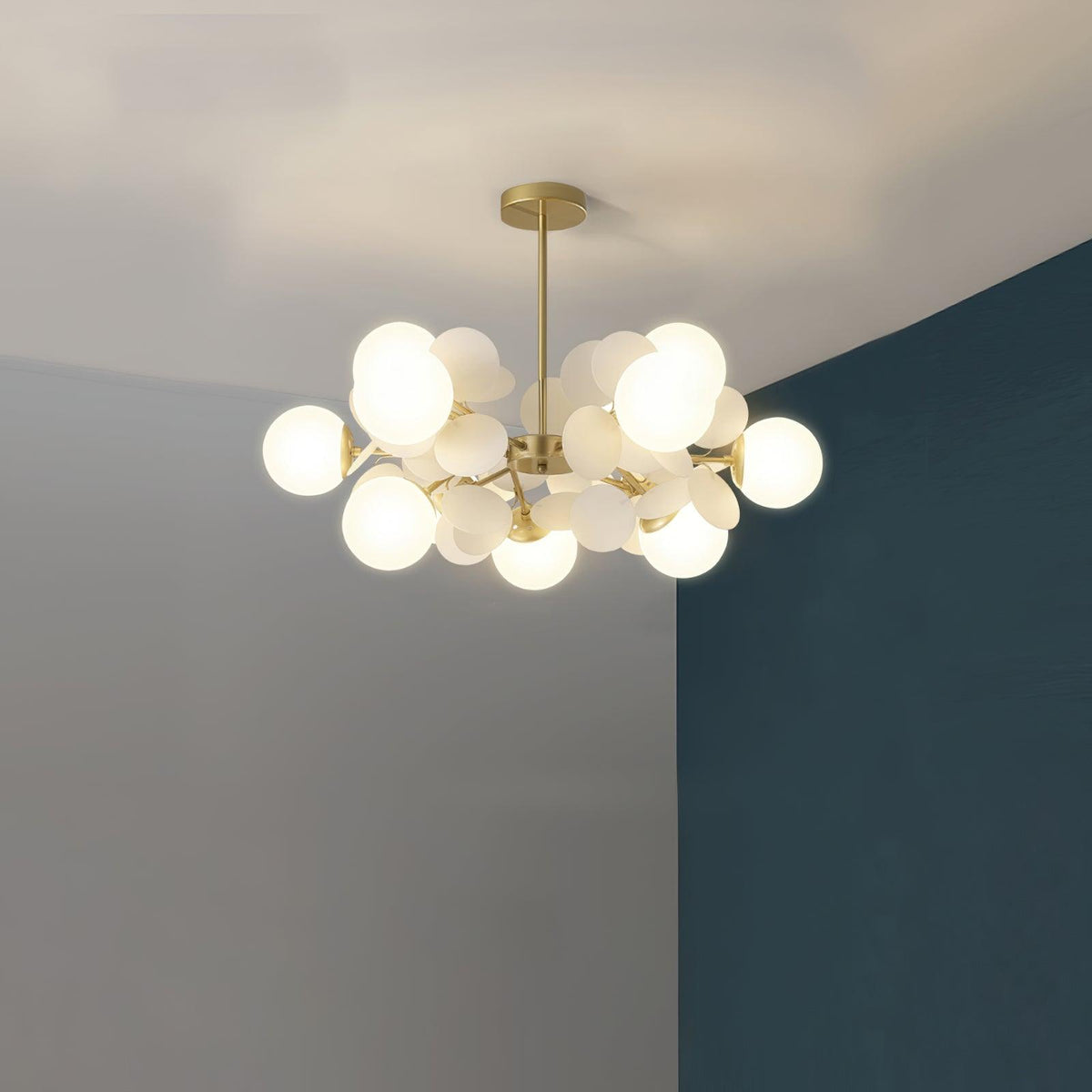 Off White Tree Chandelier Light Fixture-Lighting > Chandeliers & Pendant Lights-casanuva-casanuva