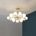 Off White Tree Chandelier Light Fixture-Lighting > Chandeliers & Pendant Lights-casanuva-casanuva