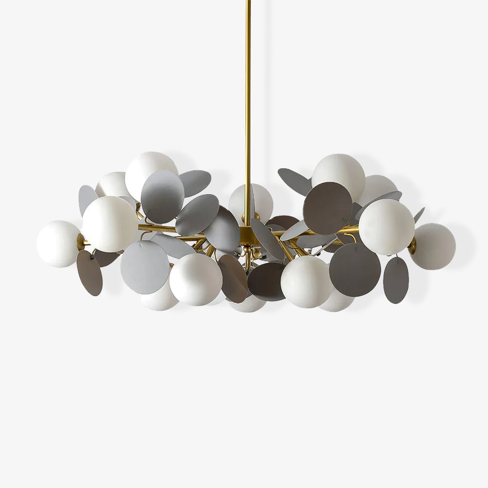 Off White Tree Chandelier Light Fixture-Lighting > Chandeliers & Pendant Lights-casanuva-casanuva
