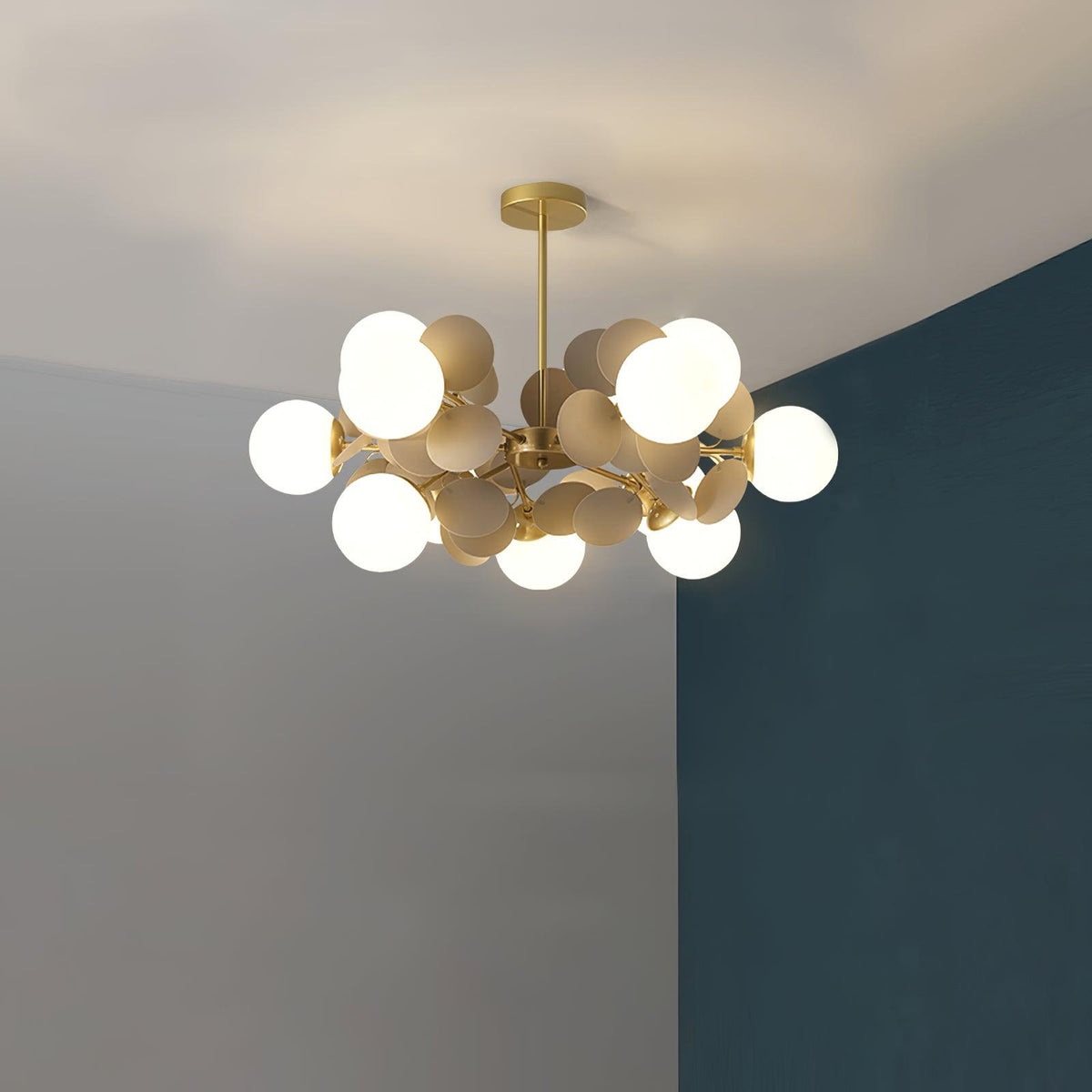 Off White Tree Chandelier Light Fixture-Lighting > Chandeliers & Pendant Lights-casanuva-casanuva