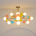 Off White Tree Chandelier Light Fixture-Lighting > Chandeliers & Pendant Lights-casanuva-casanuva