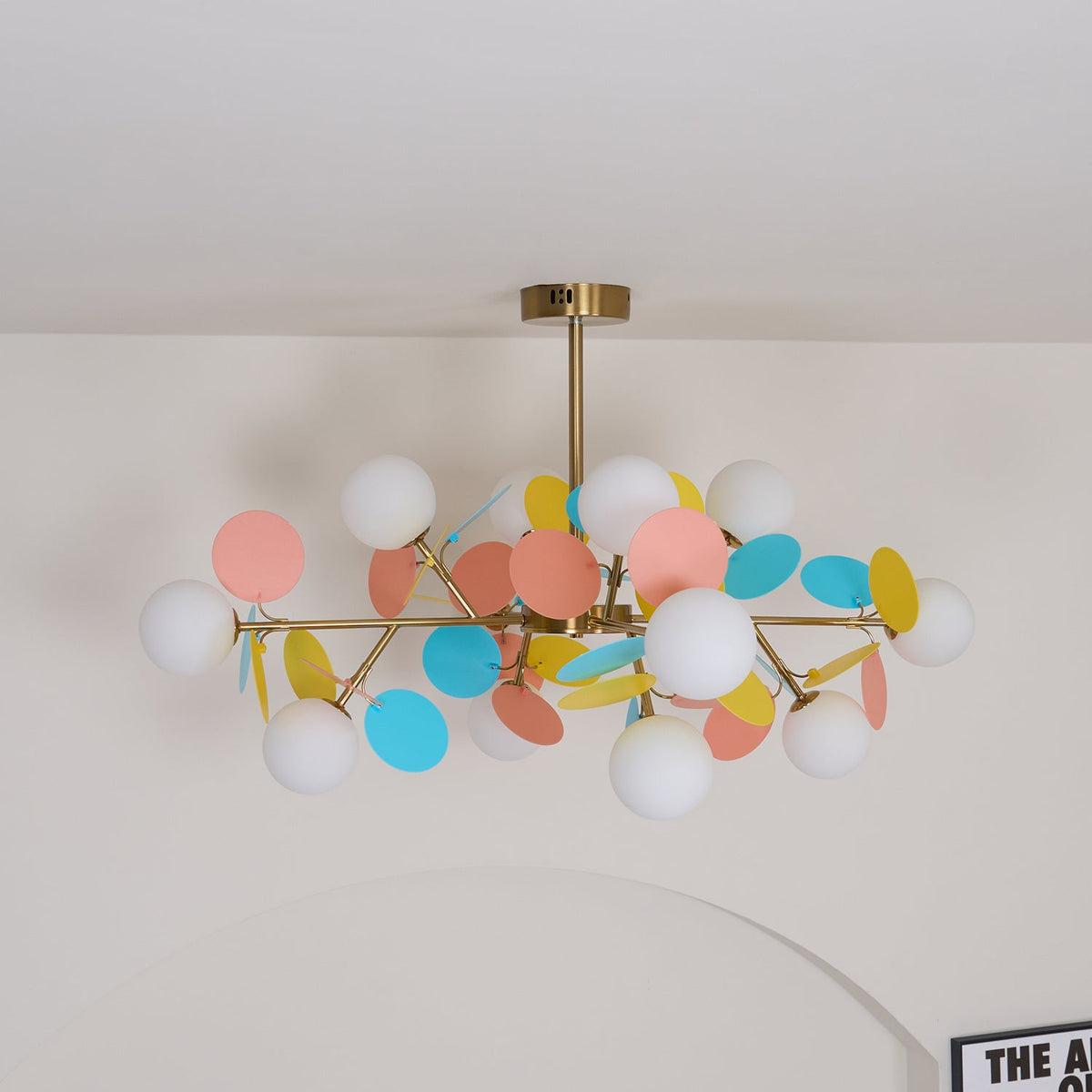 Off White Tree Chandelier Light Fixture-Lighting > Chandeliers & Pendant Lights-casanuva-casanuva