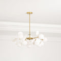 Off White Tree Chandelier Light Fixture-Lighting > Chandeliers & Pendant Lights-casanuva-casanuva