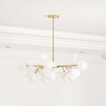 Off White Tree Chandelier Light Fixture-Lighting > Chandeliers & Pendant Lights-casanuva-casanuva