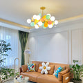 Off White Tree Chandelier Light Fixture-Lighting > Chandeliers & Pendant Lights-casanuva-casanuva