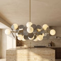 Off White Tree Chandelier Light Fixture-Lighting > Chandeliers & Pendant Lights-casanuva-casanuva